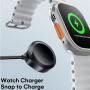 ESSAGER 3v1 univerzalni pleteni polnilni in podatkovni kabel - USB-C na magnetni plošček / USB-C / Lightning - 1,2 m - črn