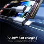 JOYROOM S-A28 pleten polnilni in podatkovni kabel - USB-C na Lightning - 1 m - bel