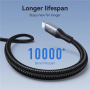 JOYROOM S-A28 pleten polnilni in podatkovni kabel - USB-A na Lightning - 1 m - bel