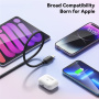ESSAGER ES-X46 pleten kabel za polnjenje in prenos podatkov - USB-C na Lightning - 2 m - moder