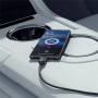ESSAGER ES-X46 pleten polnilni in podatkovni kabel - USB-A na USB-C - 1 m - črn