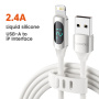 Toocki TQ-X55 polnilni in podatkovni kabel - USB-A na Lightning - 1 m - bel