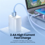 Toocki TQ-X55 polnilni in podatkovni kabel - USB-A na Lightning - 1 m - bel