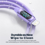 Toocki TQ-X55 polnilni in podatkovni kabel - USB-C na Lightning - 1 m - vijoličen