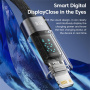 Toocki TQ-X36 polnilni in podatkovni kabel - USB-C na Lightning - 2 m - siv