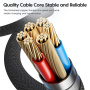 Toocki TQ-X36 polnilni in podatkovni kabel - USB-C na Lightning - 2 m - siv