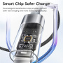 Toocki TQ-X36 polnilni in podatkovni kabel - USB-C na Lightning - 2 m - siv