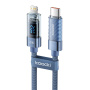Toocki TQ-X36 polnilni in podatkovni kabel - USB-C na Lightning - 2 m - moder