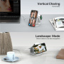 YM-T1 3-v-1 brezžični MagSafe polnilec za iPhone / Apple Watch / AirPods - 15W - temno siv