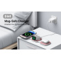 YM-T1 3-v-1 brezžični MagSafe polnilec za iPhone / Apple Watch / AirPods - 15W - roza