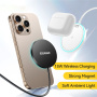 ESSAGER ES-WC19 brezžični MagSafe polnilec z osvetlitvijo za iPhone / AirPods - 15W - črna