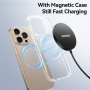 ESSAGER ES-WC19 brezžični MagSafe polnilec z osvetlitvijo za iPhone / AirPods - 15W - črna