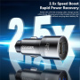 ESSAGER ES-CC14 avtopolnilec s priključki USB-C / USB-A / Lightning - 45W - siv