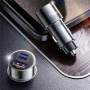 ESSAGER ES-CC14 avtopolnilec s priključki USB-C / USB-A / Lightning - 45W - siv
