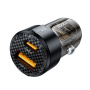 Toocki TQ-CC25A avto polnilec z USB-C / USB-A priključki - 60W - črna