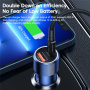 Toocki TQ-CC03 avto polnilec z USB-C / USB-A priključki - 63W - temno moder