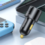 ESSAGER F689 avto polnilec z 2x USB-C / USB-A priključki - 66W - črn