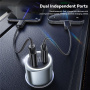 ESSAGER ES-CC16 avto polnilec z USB-C / USB-A priključki - 89W - črn
