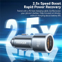 ESSAGER ES-CC16 avto polnilec z USB-C / USB-A priključki - 89W - črn