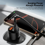 ESSAGER ES-CC19 avto polnilec z zaslonom in priključki USB-C / USB-A - 140W - črna