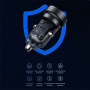 USAMS US-CC175 avto polnilec z USB-C / USB-A priključki - 45W - črn