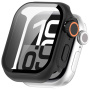 Etui v stilu Watch Ultra s kaljenim steklom za Apple Watch 42mm (Series 10 / 11) - črno