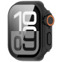 Etui v stilu Watch Ultra s kaljenim steklom za Apple Watch 42mm (Series 10 / 11) - črno