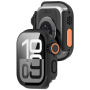 Etui v stilu Watch Ultra s kaljenim steklom za Apple Watch 42mm (Series 10 / 11) - črno