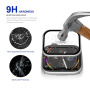 Rurihai kaljeno steklo s plastičnim okvirjem za Apple Watch 40mm - srebrno