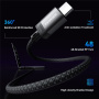 ESSAGER ES-X69 pleten kabel za polnjenje - USB-C na MagSafe 3 za MacBook - 1 m - temno siv