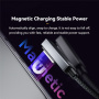 ESSAGER ES-X69 pleten kabel za polnjenje - USB-C na MagSafe 3 za MacBook - 1 m - temno siv