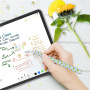 AhaStyle silikonska ovitek z vzorcem sončnic za Apple Pencil 2. generacije / Pro - modra