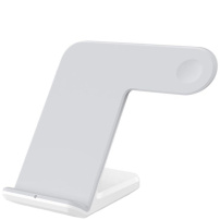 F11 bezdrátový stojánek pro iPhone / Apple Watch - 10W - bílošedý