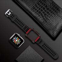Kovček za Totudesign s trakom za Apple Watch 4 - 44mm - rdeče