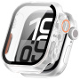 Etui v stilu Watch Ultra s kaljenim steklom za Apple Watch 42mm (Series 10 / 11) - mlečno