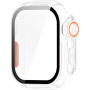 Etui v stilu Watch Ultra s kaljenim steklom za Apple Watch 42mm (Series 10 / 11) - mlečno