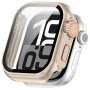 Etui v stilu Watch Ultra s kaljenim steklom za Apple Watch 42mm (Series 10 / 11) - zlato