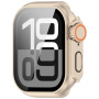 Etui v stilu Watch Ultra s kaljenim steklom za Apple Watch 42mm (Series 10 / 11) - zlato
