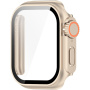 Etui v stilu Watch Ultra s kaljenim steklom za Apple Watch 42mm (Series 10 / 11) - zlato