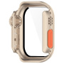 Etui v stilu Watch Ultra s kaljenim steklom za Apple Watch 42mm (Series 10 / 11) - zlato