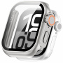 Etui v stilu Watch Ultra s kaljenim steklom za Apple Watch 42mm (Series 10 / 11) - srebrno