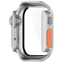 Etui v stilu Watch Ultra s kaljenim steklom za Apple Watch 42mm (Series 10 / 11) - srebrno