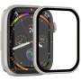 Rurihai kaljeno steklo s plastičnim okvirjem za Apple Watch 46mm - starlight
