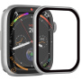 Rurihai kaljeno steklo s plastičnim okvirjem za Apple Watch 40mm - srebrno