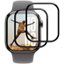 Kaljeno steklo s črnim okvirjem za Apple Watch 46mm - 2 kos