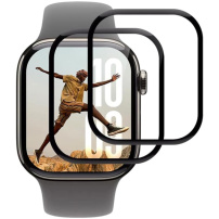 Kaljeno steklo s črnim okvirjem za Apple Watch 46mm - 2 kos