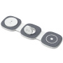YM-T1 3-v-1 brezžični MagSafe polnilec za iPhone / Apple Watch / AirPods - 15W - temno siv