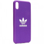 ADIDAS originalna trda plastična prevleka za iPhone XS Max - vijolična