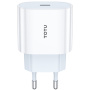 TOTUDESIGN HC-1 hitri polnilni adapter z USB-C priključkom - 20W - bel