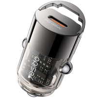 Yesido Y67 mini avto polnilec z USB-C priključkom - 45W - siv
